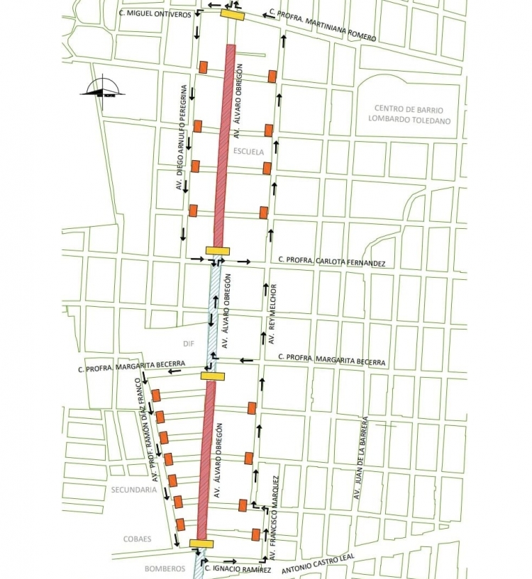 A partir de hoy, cierran calles por reconstrucci&oacute;n de la avenida &Aacute;lvaro Obreg&oacute;n al norte; se&ntilde;alan v&iacute;as alterna