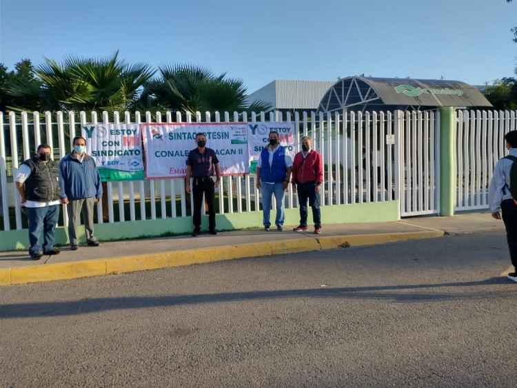 Realiza Conalep paro general de labores en todo el estado