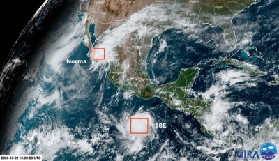 Informaci&oacute;n actual sobre "Norma"; se estima que pegu&eacute; en el Norte de Sinaloa para la noche de hoy domingo