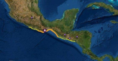 El sismo de 7.5 activa alerta de tsunami para M&eacute;xico y Centroam&eacute;rica