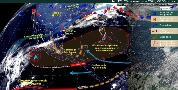 Ambiente muy caluroso se prev&eacute; hoy en Sinaloa