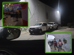 Acuden a bar en veh&iacute;culos oficiales trabajadores del Ayuntamiento de Culiac&aacute;n