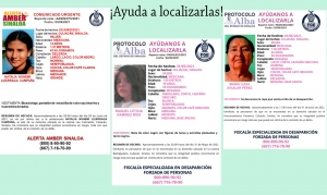 Aparece Yareli en Escuinapa, desaparecen Natalia, Mar&iacute;a Luisa y Raquel en Culiac&aacute;n