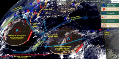 Sinaloa Temperaturas m&aacute;ximas de 35 a 40 grados para