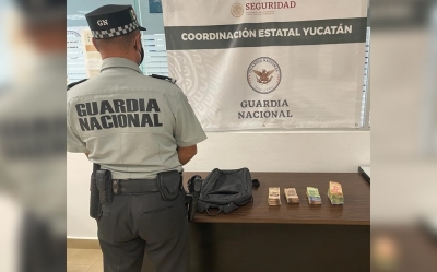 Detienen a hombre con 400 mil pesos en efectivo en el aeropuerto de M&eacute;rida