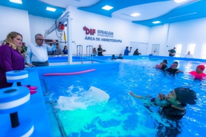 Inaugura DIF Sinaloa el tanque terap&eacute;utico m&aacute;s grande del pa&iacute;s