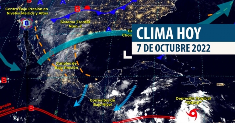 Se pronostican lluvias fuertes a muy fuertes y ambiente fr&iacute;o en Estados del norte del pa&iacute;s; Lluvias aisladas para Sinaloa, Tlaxcala y Yucat&aacute;n