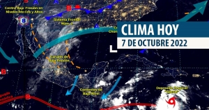 Se pronostican lluvias fuertes a muy fuertes y ambiente fr&iacute;o en Estados del norte del pa&iacute;s; Lluvias aisladas para Sinaloa, Tlaxcala y Yucat&aacute;n