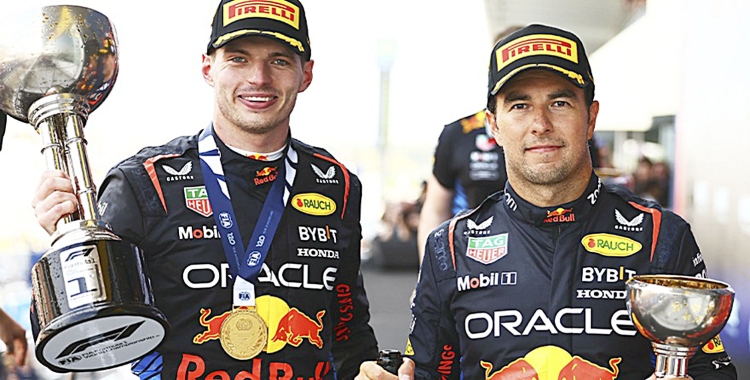 Red Bull mantiene hegemon&iacute;a en GP Jap&oacute;n y hace 1-2 con Verstappen y 'Checo' P&eacute;rez