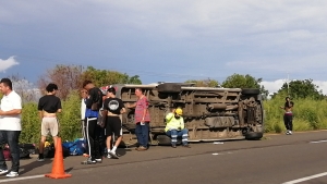 Se accidentan Liebres de Guasave en la autopista Culiac&aacute;n-Mazatl&aacute;n