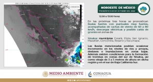Cruciales las pr&oacute;ximas tres horas en paso de hurac&aacute;n &ldquo;Orlene&rdquo;