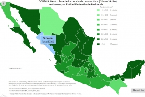 M&eacute;xico se acerca a los 3 millones 428,384 de casos acumulados
