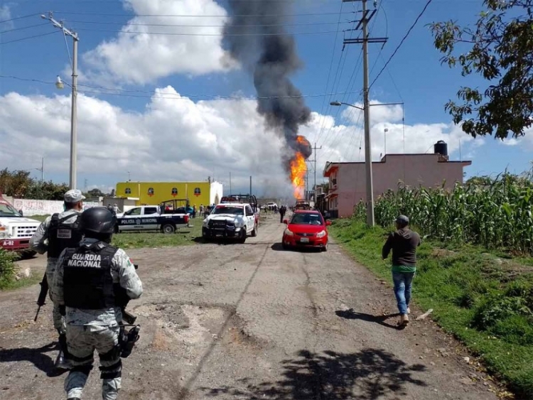 No se reportan v&iacute;ctimas tras explosi&oacute;n en ducto de gas en Amozoc, Puebla