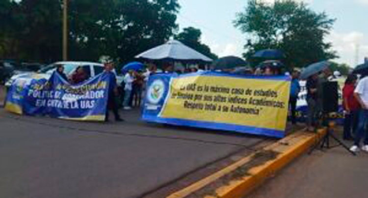 Radicalizan acciones en la UAS en defensa del rector Madue&ntilde;a Molina