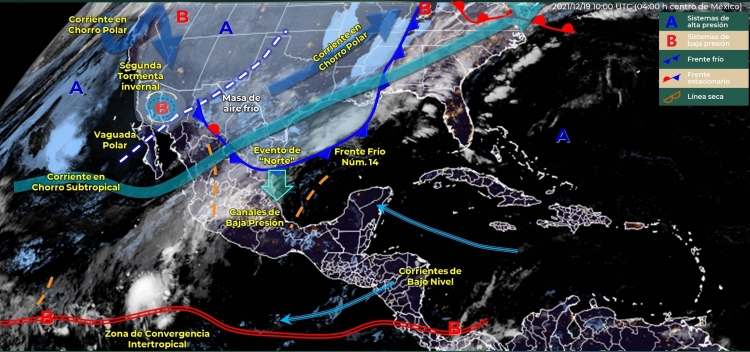 Segunda tormenta invernal ocasionar&aacute; lluvias en Sinaloa
