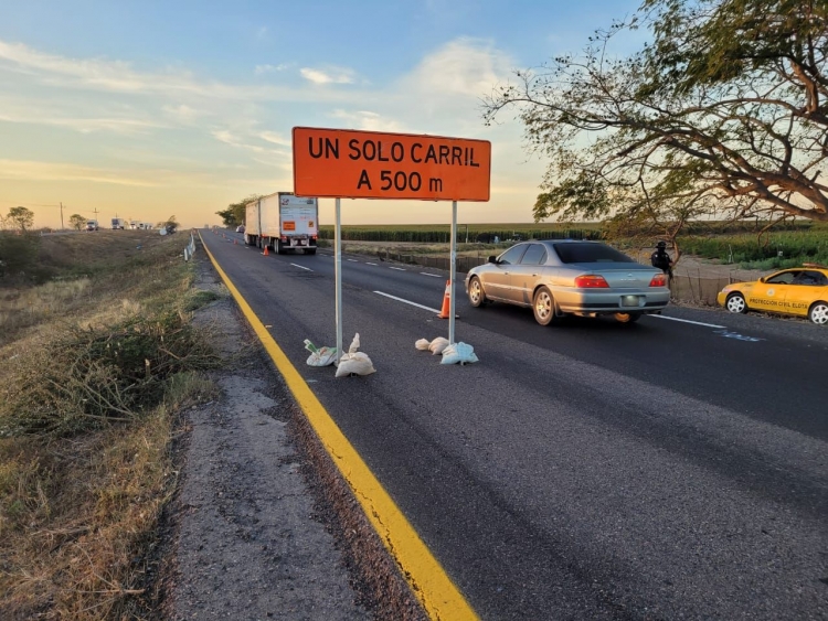 Cierran por precauci&oacute;n un tramo de la autopista Culiac&aacute;n- Mazatl&aacute;n