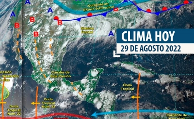 Pron&oacute;stico de Lluvias muy fuertes con puntuales intensas (75 a 150 mm) en Chihuahua, Durango y Sinaloa: SMN