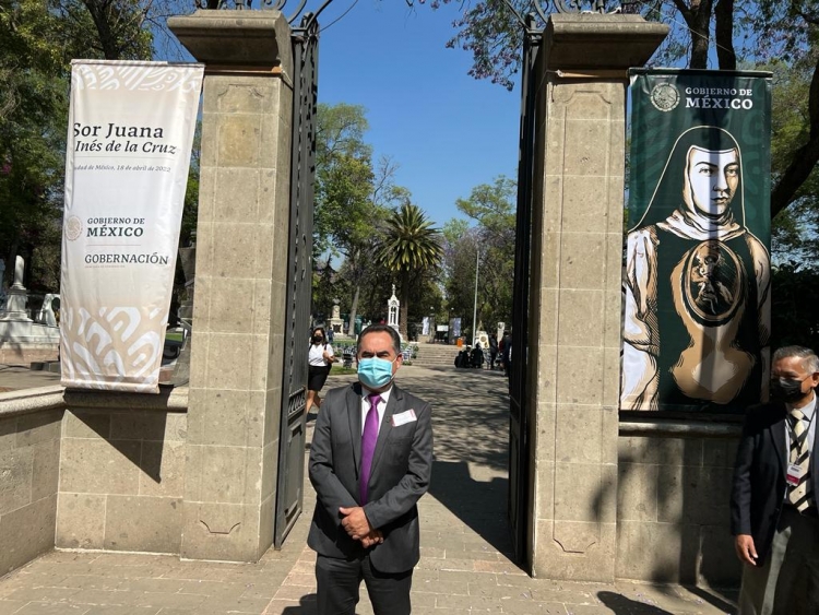Asiste el Rector a Homenaje P&oacute;stumo en honor a Sor Juana In&eacute;s de la Cruz