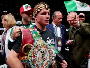 'Canelo' &Aacute;lvarez retiene t&iacute;tulo mundial de los supermedianos ante John Ryder