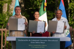 Acuerdan M&eacute;xico, Guatemala y Belice preservar la selva maya: Sheibaum