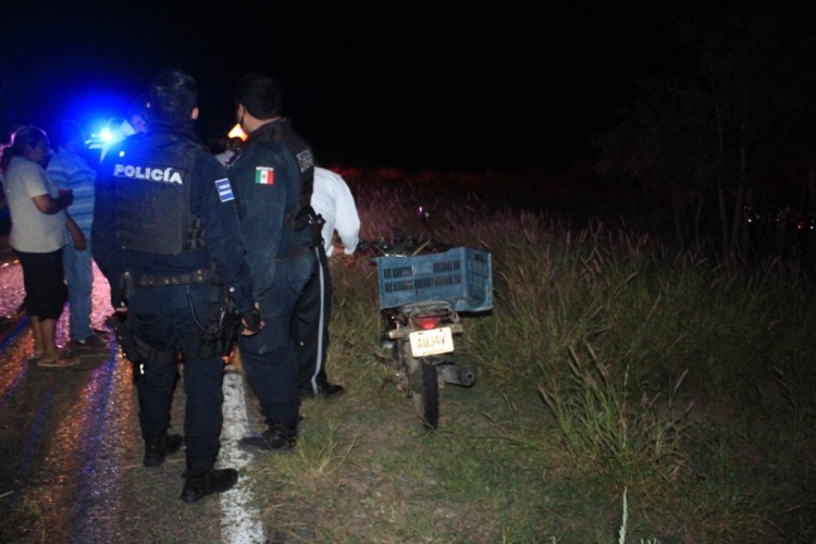 Motociclista de Dautillos, Navolato muere en accidente carretero