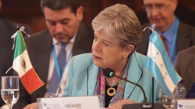 M&eacute;xico destina 133 mdd para atender la migraci&oacute;n; asegura Alicia B&aacute;rcena en reuni&oacute;n con Blinken
