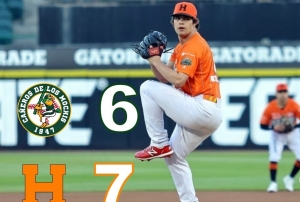 Naranjeros regresa a la primera posici&oacute;n en el standing; le gana 7-6 a Ca&ntilde;eros