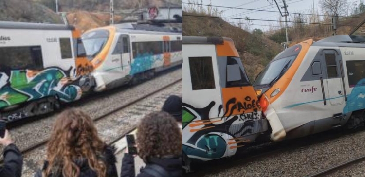 Deja 21 muertos accidente de dos trenes en Espa&ntilde;a