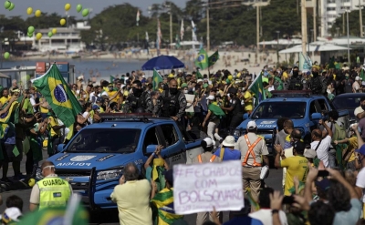 Protestas en brasil en contra y a favor de Bolsonaro