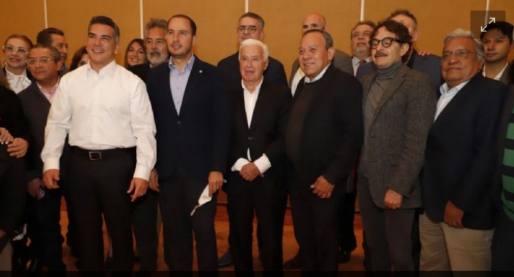 Acuerdan PRI, PAN y PRD competir con candidato presidencial &uacute;nico en 2024