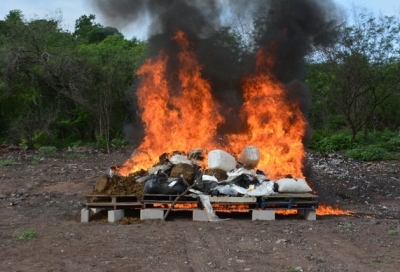 FGR destruye m&aacute;s de media tonelada de narc&oacute;ticos en Sinaloa
