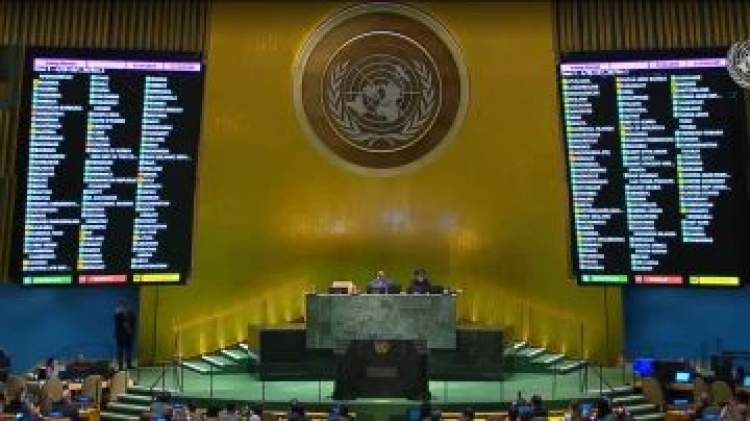 Nueva York: en la ONU 143 pa&iacute;ses aprueban otorgar derechos a Palestina, pero el Consejo de Seguridad debe aprobarlos