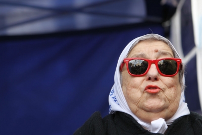Hebe de Bonafini, fundadora de Madres de Plaza de Mayo y defensora de derechos humanos en Argentina