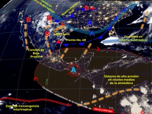 Llega el Frente Fr&iacute;o No 50 al Norte del Pa&iacute;s