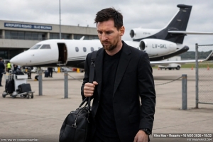 Llega Messi a Argentina para el funeral de su pap&aacute;