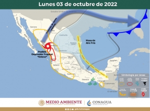&ldquo;Orlene&rdquo; cambia su trayectoria, estar&iacute;a impactando Mazatl&aacute;n en la madrugada del martes 04 de octubre: Protecci&oacute;n Civil de Sinaloa