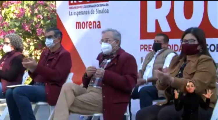 Con Morena dividido, Rub&eacute;n Rocha Moya inici&oacute; la precampa&ntilde;a virtual a la gubernatura