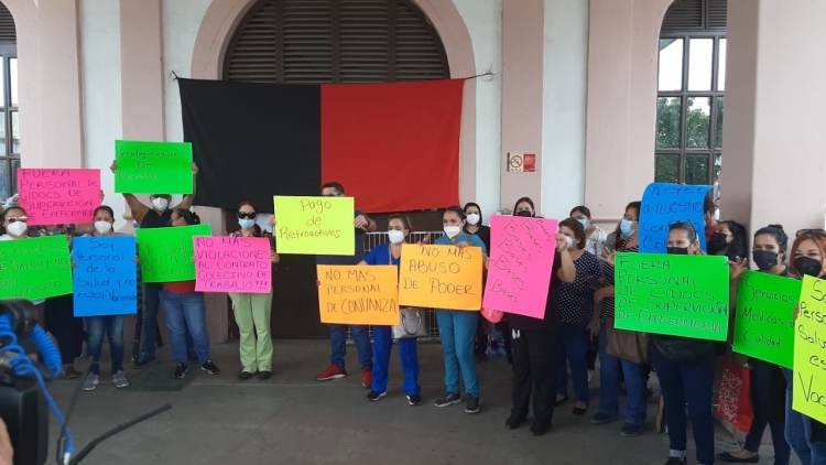Estalla la huelga en el Hospital Civil Covid de Culiac&aacute;n