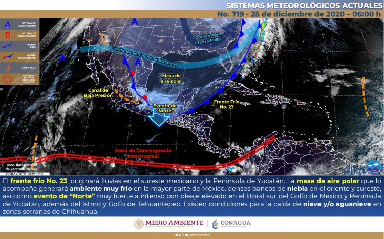 Onda g&eacute;lida pegar&aacute; en gran parte del pa&iacute;s
