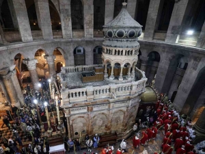 As&iacute; luce la tumba de Jes&uacute;s donde fue llevado tras la crucifixi&oacute;n