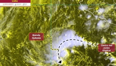Tormenta "Lidia" y Frente Fr&iacute;o No. 4 causar&aacute;n lluvias en CDMX y en el Norte de M&eacute;xico