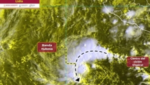 Tormenta "Lidia" y Frente Fr&iacute;o No. 4 causar&aacute;n lluvias en CDMX y en el Norte de M&eacute;xico