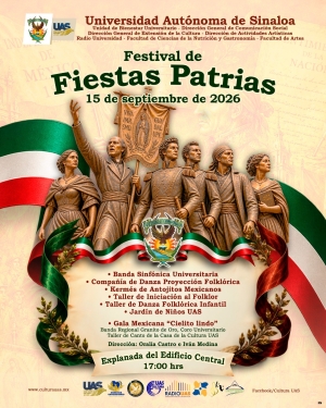 Entre m&uacute;sica, danza, gastronom&iacute;a y tradici&oacute;n, la UAS prepara una gran fiesta mexicana