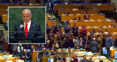 Diplom&aacute;ticos dejan la ONU ante discurso de Netanyahu, quien defiende su escalada militar en Gaza