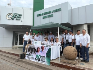 Protestan jubilados de CFE en aniversario; se estiman m&aacute;s de 100 afectados solo en Culiac&aacute;n