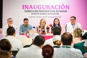Eneyda Rocha inaugura la cl&iacute;nica reconstructiva de mama en el Hospital General en Culiac&aacute;n