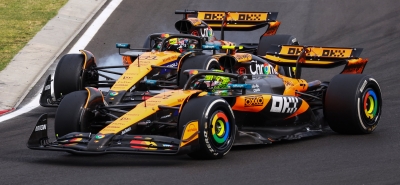 Brit&aacute;nico Lando Norris gan&oacute; el Gran Premio de Hungr&iacute;a en batalla ante los McLaren