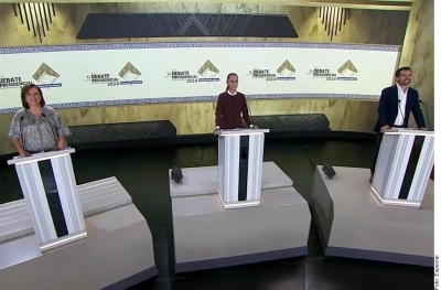 INE quita formato cara a cara para el tercer Debate presidencial