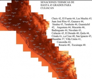 Arder&aacute; Culiac&aacute;n: se estima una sensaci&oacute;n t&eacute;rmica de 46 grados a las 2 de la tarde