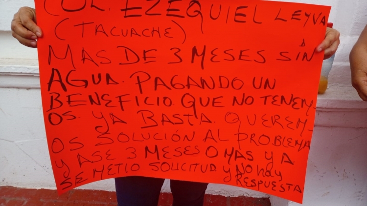 Debido a los cortes de la Japan y el alcalde, se&ntilde;alan personas que van al corriente con sus pagos